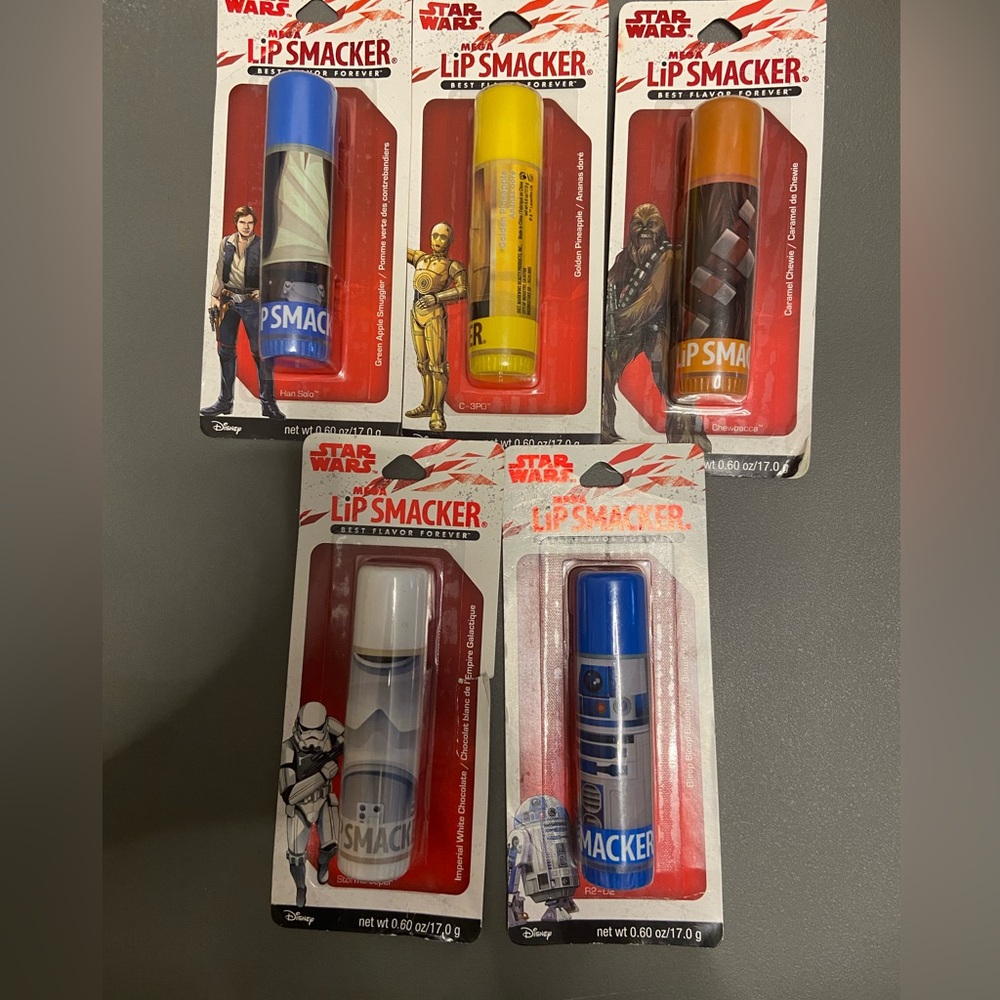 5 Limited addition Star Wars LipSmackers